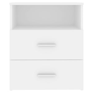 Comodini 2pz Bianchi 50x32x60 cm 803273