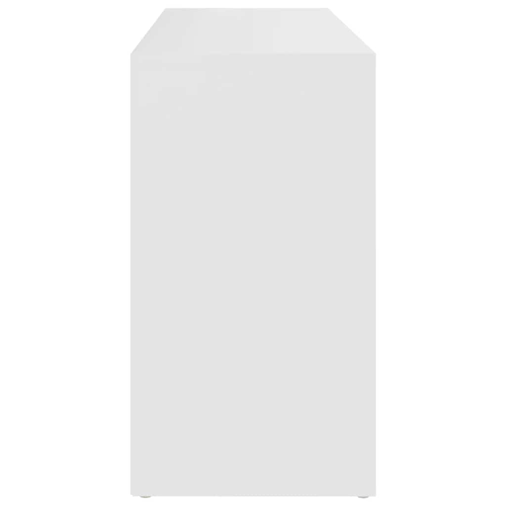 Scarpiera con Panchina Bianco 103x30x55 cm in Multistrato 803290