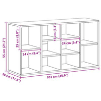 Scarpiera con Panchina Bianco 103x30x54,5 cm in Multistrato cod mxl 45686