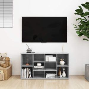 Scarpiera con Panchina Grigio Cemento 103x30x55cm Multistrato 803294