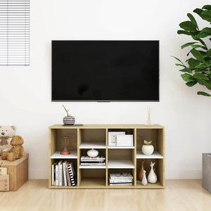 Scarpiera Panchina Bianca Rovere Sonoma 103x30x55 Multistrato 803295