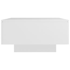 Tavolino da Salotto Bianco 90x60x31 cm in Legno Multistrato 804175