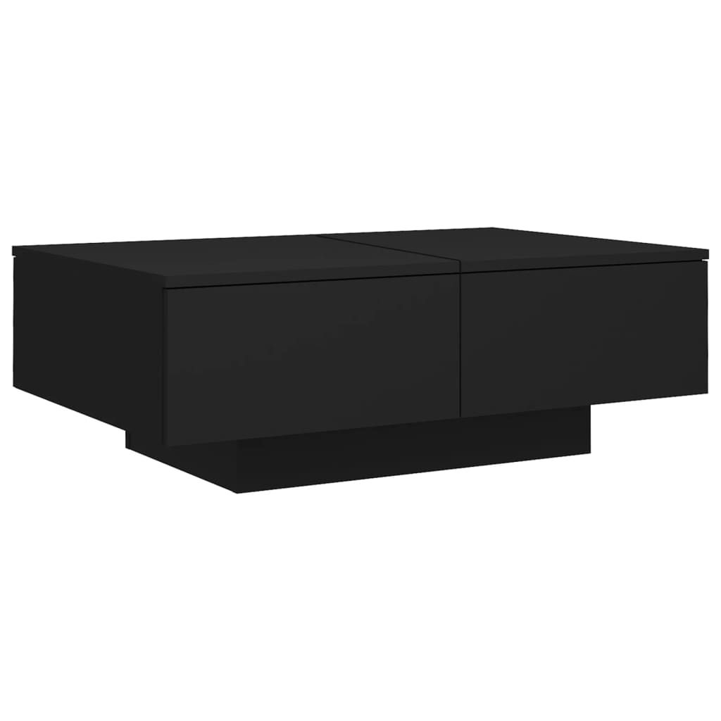 Tavolino da Salotto-Tavolino da soggiorno-Tavolo Nero 90x60x31 cm in Legno Multistrato