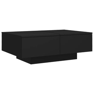 Tavolino da Salotto-Tavolino da soggiorno-Tavolo Nero 90x60x31 cm in Legno Multistrato