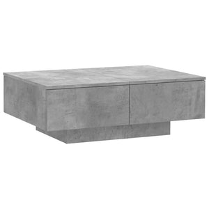 Tavolino da Salotto-Tavolino da soggiorno Grigio Cemento 90x60x31cm Legno Multistrato
