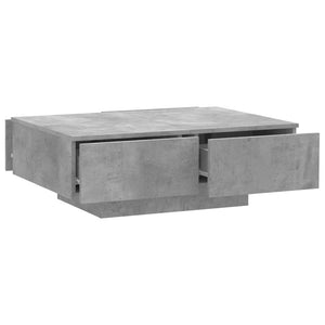 Tavolino da Salotto Grigio 90x60x31 cm in Truciolato cod mxl 10034