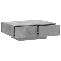 Tavolino da Salotto-Tavolino da soggiorno Grigio Cemento 90x60x31cm Legno Multistrato