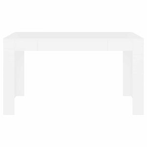 Tavolo da Pranzo Bianco 140x74,5x76 cm in Legno Multistrato