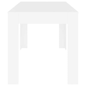 Tavolo da Pranzo Bianco 140x74,5x76 cm in Legno Multistrato 804202