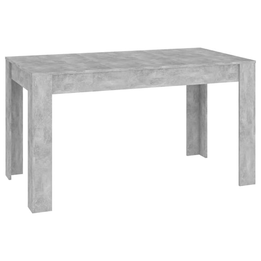 Tavolo da Pranzo Grigio Cemento 140x74,5x76cm Legno Multistrato 804206