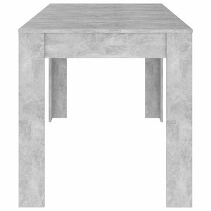 Tavolo da Pranzo Grigio Cemento 140x74,5x76 cm in Truciolato