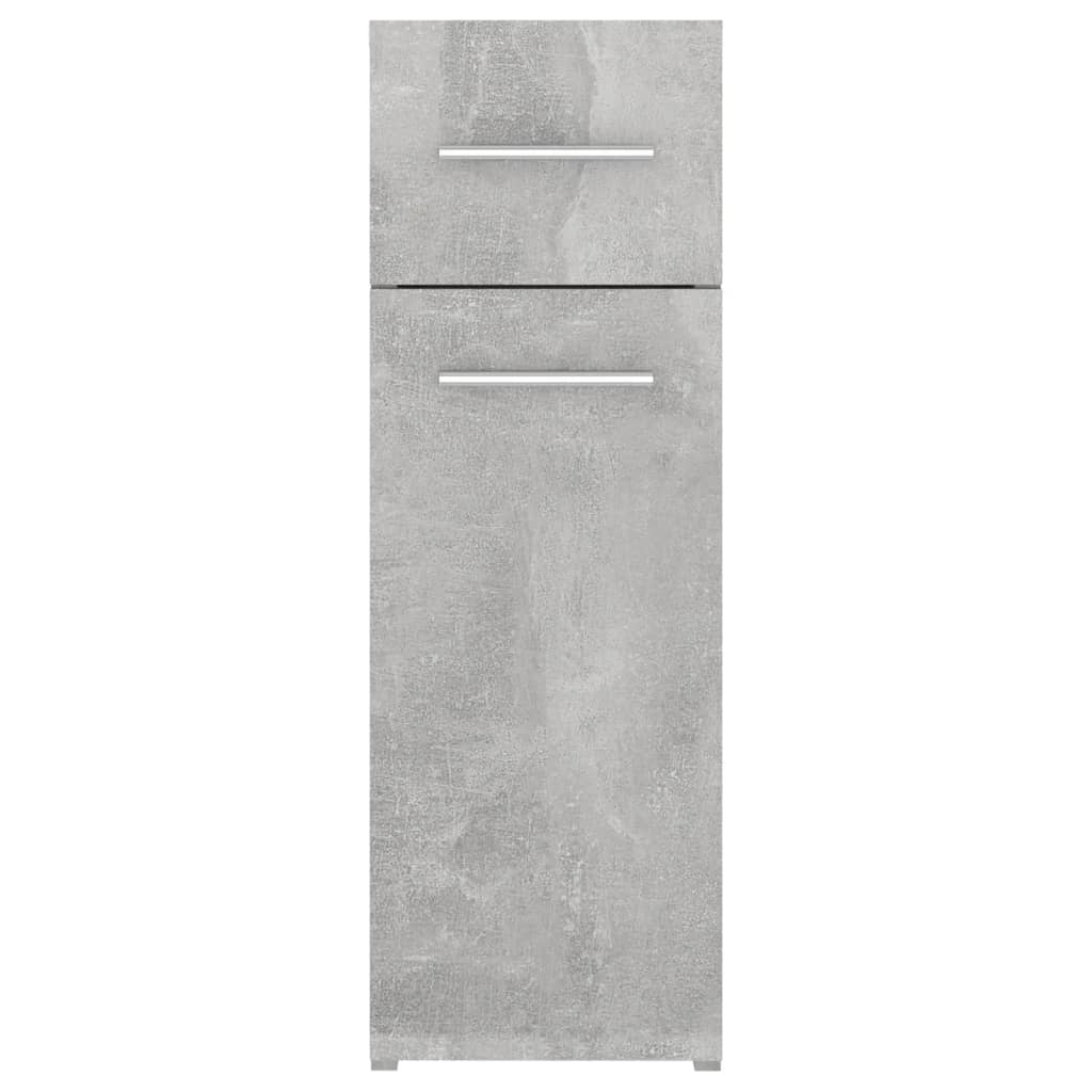 Armadietto da Farmacia Grigio Cemento 20x45,5x60 cm Multistrato 804215