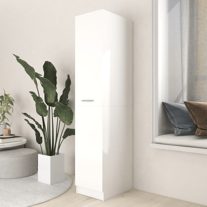 Armadietto da Farmacia Bianco 30x42,5x150 cm Legno Multistrato 804220