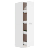Armadietto da Farmacia Bianco 30x42,5x150 cm Legno Multistrato 804220