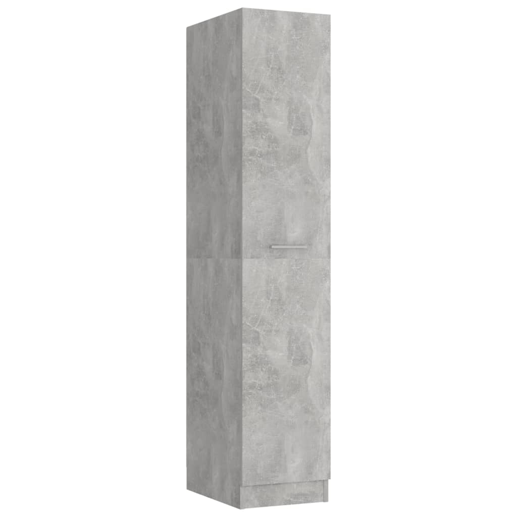Armadietto da Farmacia Grigio Cemento 30x42,5x150cm Multistrato 804224