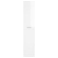 Armadietto da Farmacia Bianco Lucido 30x42,5x150 cm Multistrato 804226