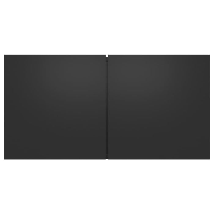 Mobili Porta TV Pensili 2pz Neri 60x30x30 cm 804512