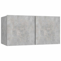 Mobili Porta TV Sospesi 3 pz Grigio Calcestruzzo 60x30x30cm