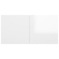 Mobili Porta TV Pensili 2pz Bianco Lucido 60x30x30 cm 804527