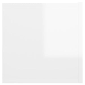 Mobili Porta TV Pensili 2pz Bianco Lucido 60x30x30 cm 804527