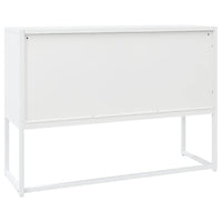 Credenza Bianca 105x35x75 cm in Acciaio 335869