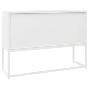 Credenza Bianca 105x35x75 cm in Acciaio 335869