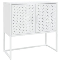 Credenza Bianca 75x35x75 cm in Acciaio 335872