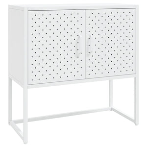Credenza Bianca 75x35x75 cm in Acciaio 335872