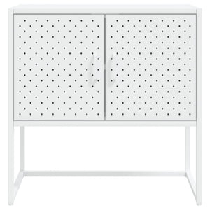 Credenza Bianca 75x35x75 cm in Acciaio 335872