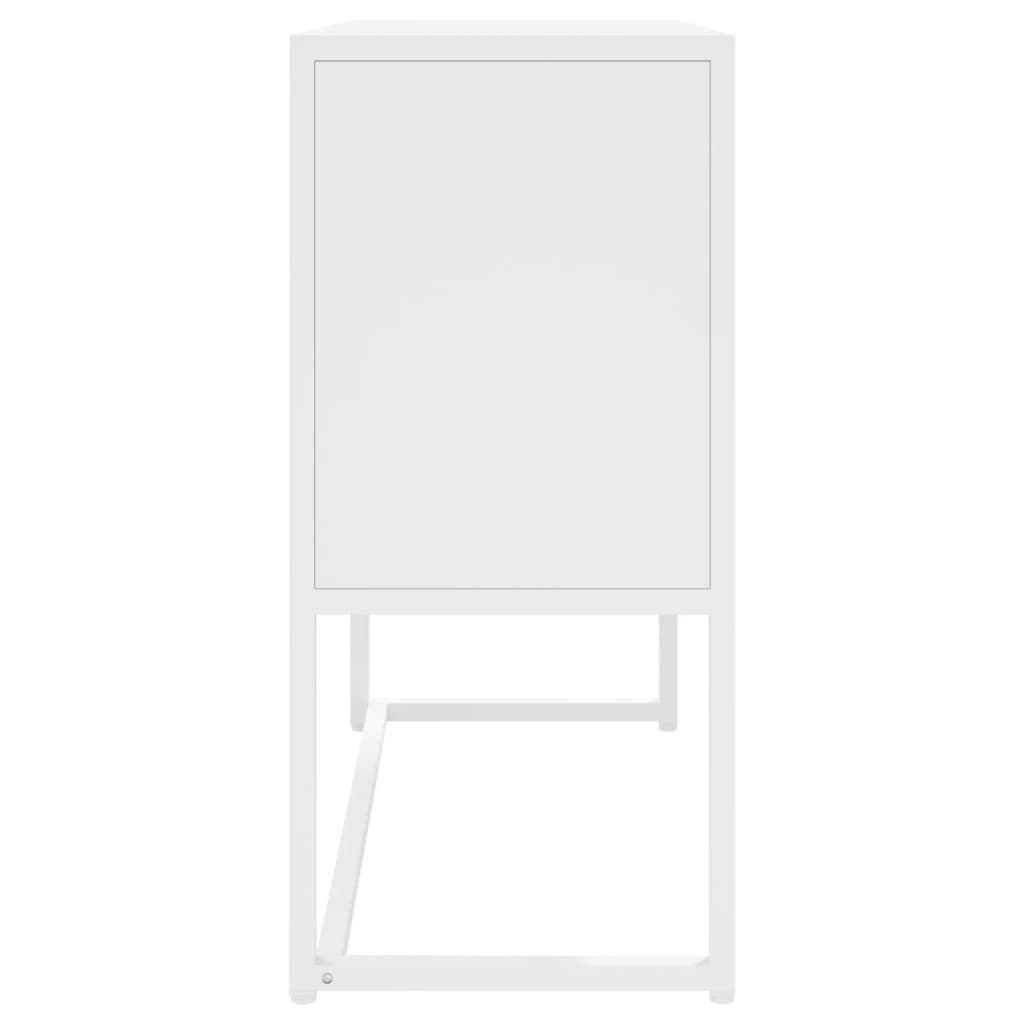 Credenza Bianca 75x35x75 cm in Acciaio 335872