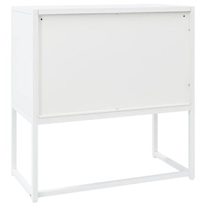Credenza Bianca 75x35x75 cm in Acciaio 335872