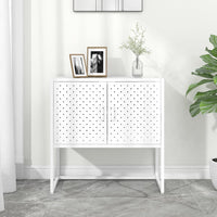 Credenza Bianca 75x35x75 cm in Acciaio 335872