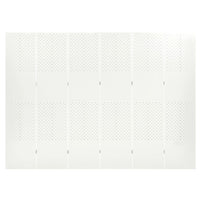 Paravento a 6 Pannelli Bianco 240x180 cm in Acciaio 335905