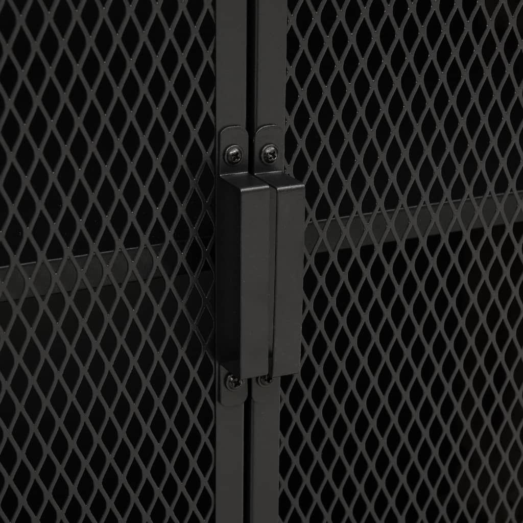 Armadietto Marrone Rustico 72x36x82 cm in Metallo e MDF 335907