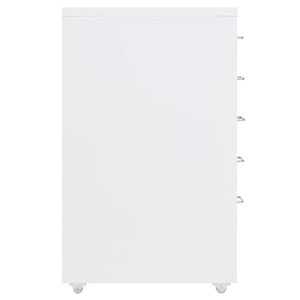 Schedario Mobile Bianco 28x41x69 cm in Metallo 335913