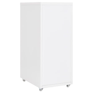 Schedario Mobile Bianco 28x41x69 cm in Metallo 335913