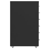 Schedario Mobile Nero 28x41x69 cm in Metallocod mxl 106128