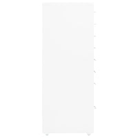 Schedario Mobile Bianco 28x41x109 cm in Metallo 335920