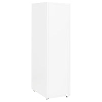Schedario Mobile Bianco 28x41x109 cm in Metallo