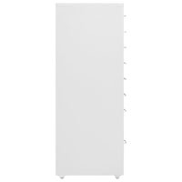 Schedario Mobile Grigio 28x41x109 cm in Metallo 335921