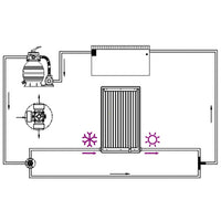 Pannello Solare Termico Curvo per Piscina 72,5x46 cm cod mxl 77591