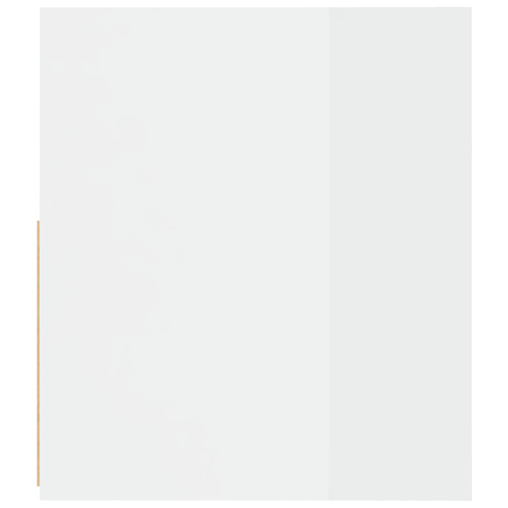 Comodini 2 pz con LED Bianco Lucido 60x35x40 cm cod mxl 53259