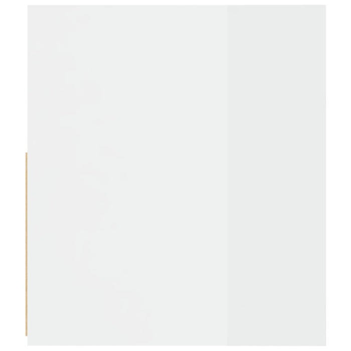 Comodini 2 pz con LED Bianco Lucido 60x35x40 cm cod mxl 53259