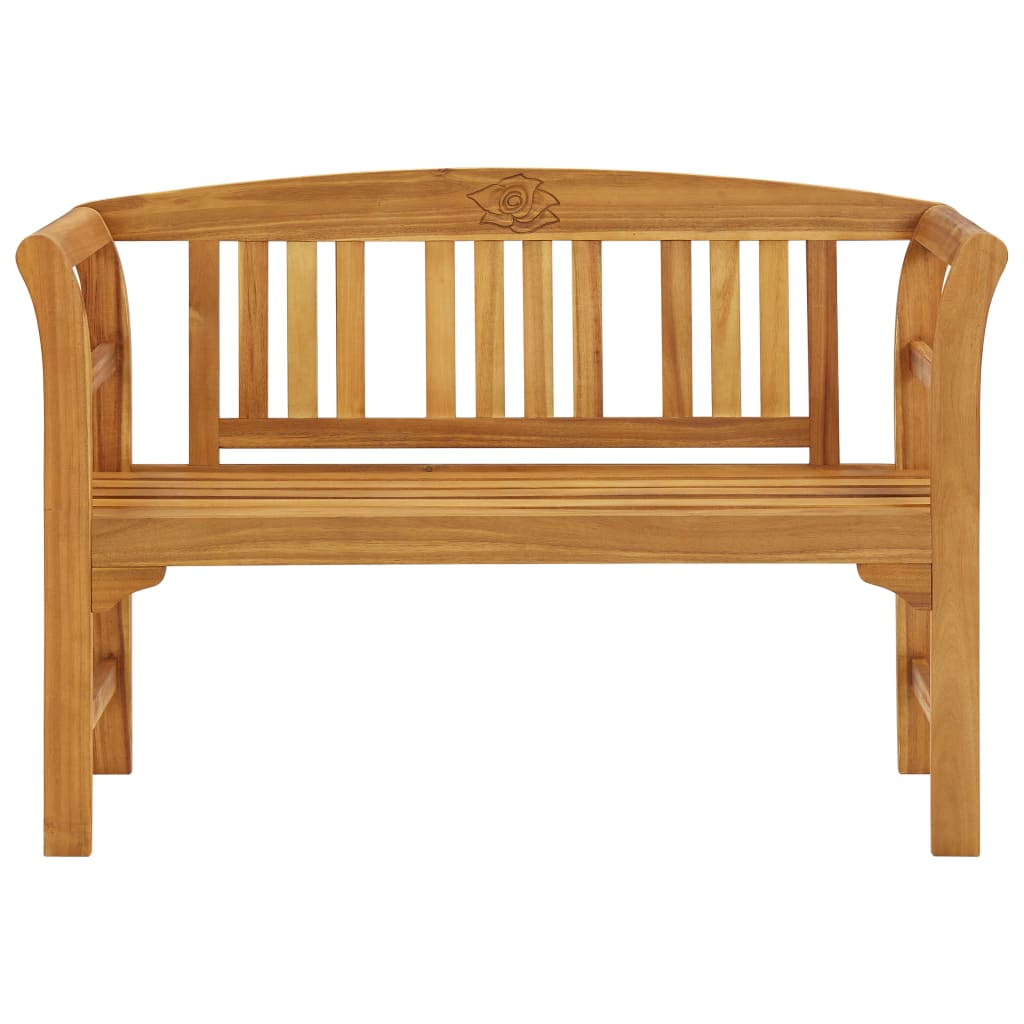 Panchina da Giardino 114 cm in Legno Massello d'Acacia cod mxl 53339
