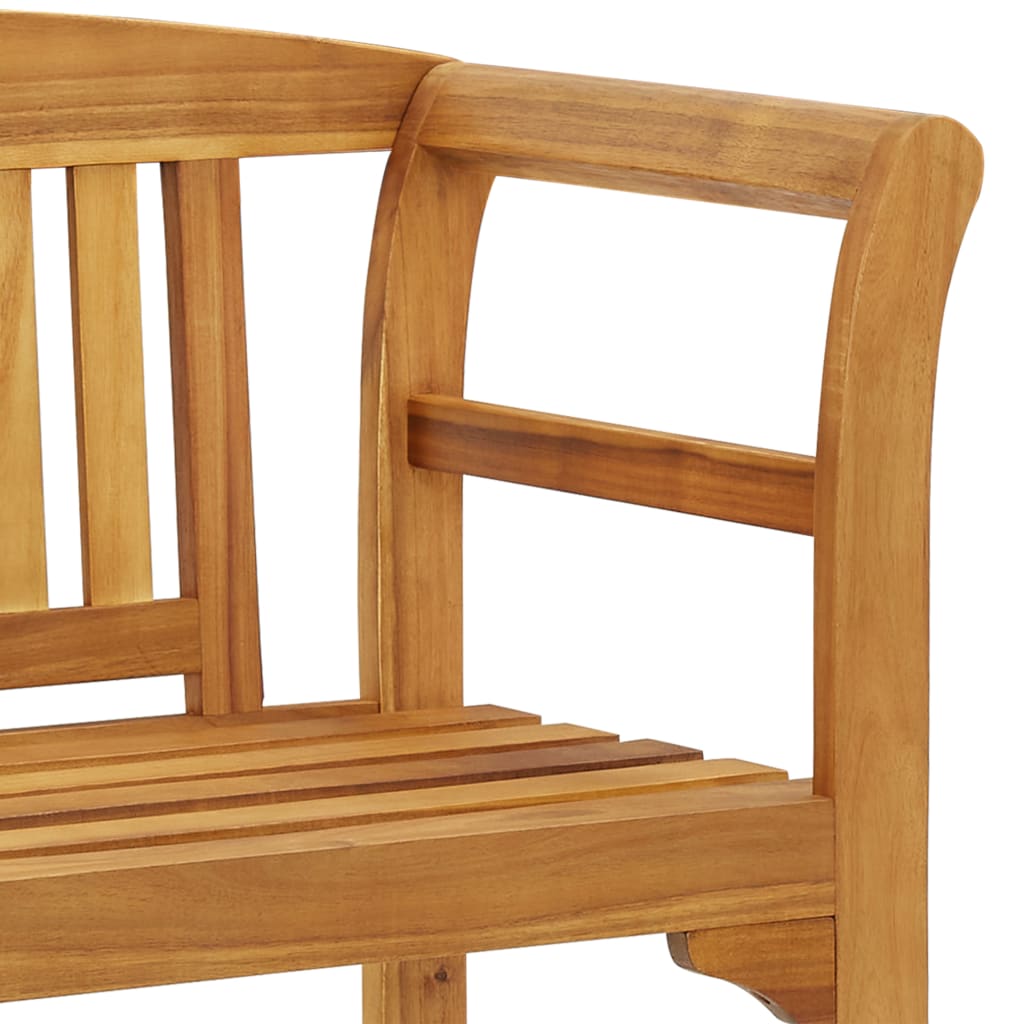 Panchina da Giardino 114 cm in Legno Massello d'Acacia cod mxl 53339