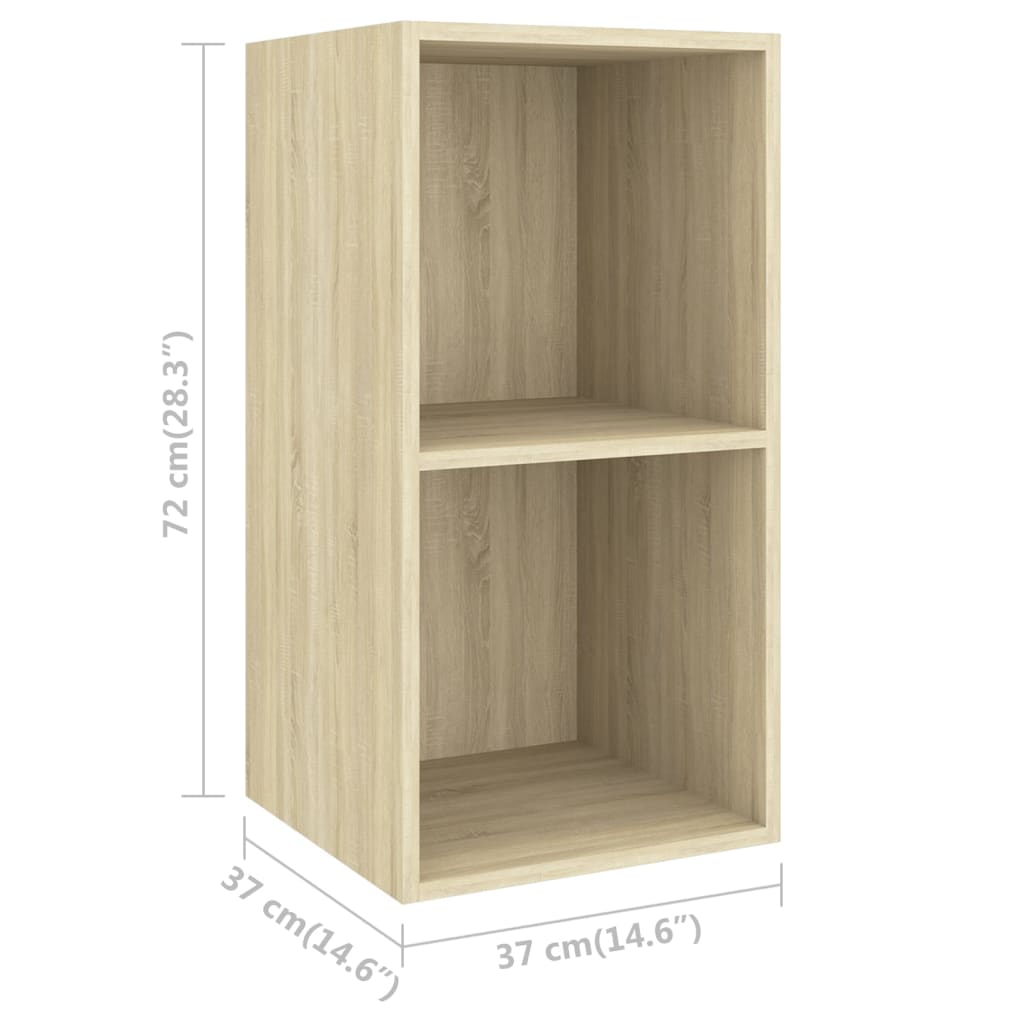 Set Mobili TV 3 pz Rovere Sonoma in Legno Multistrato 3079631