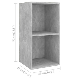 Set Mobili TV 3 pz-Set di 3 Credenza per TV Grigio Cemento in Legno Multistrato