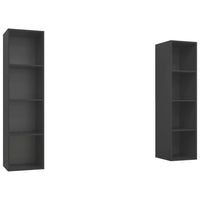 Mobile TV a Parete 2 pz Grigio in Truciolato cod mxl 26245