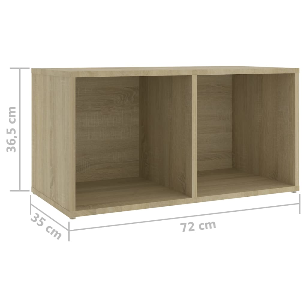Set di mobili credenza TV soggiorno camera da letto 3 pezzi rovere sonoma legno ingegnerizzato marrone 02_0024623