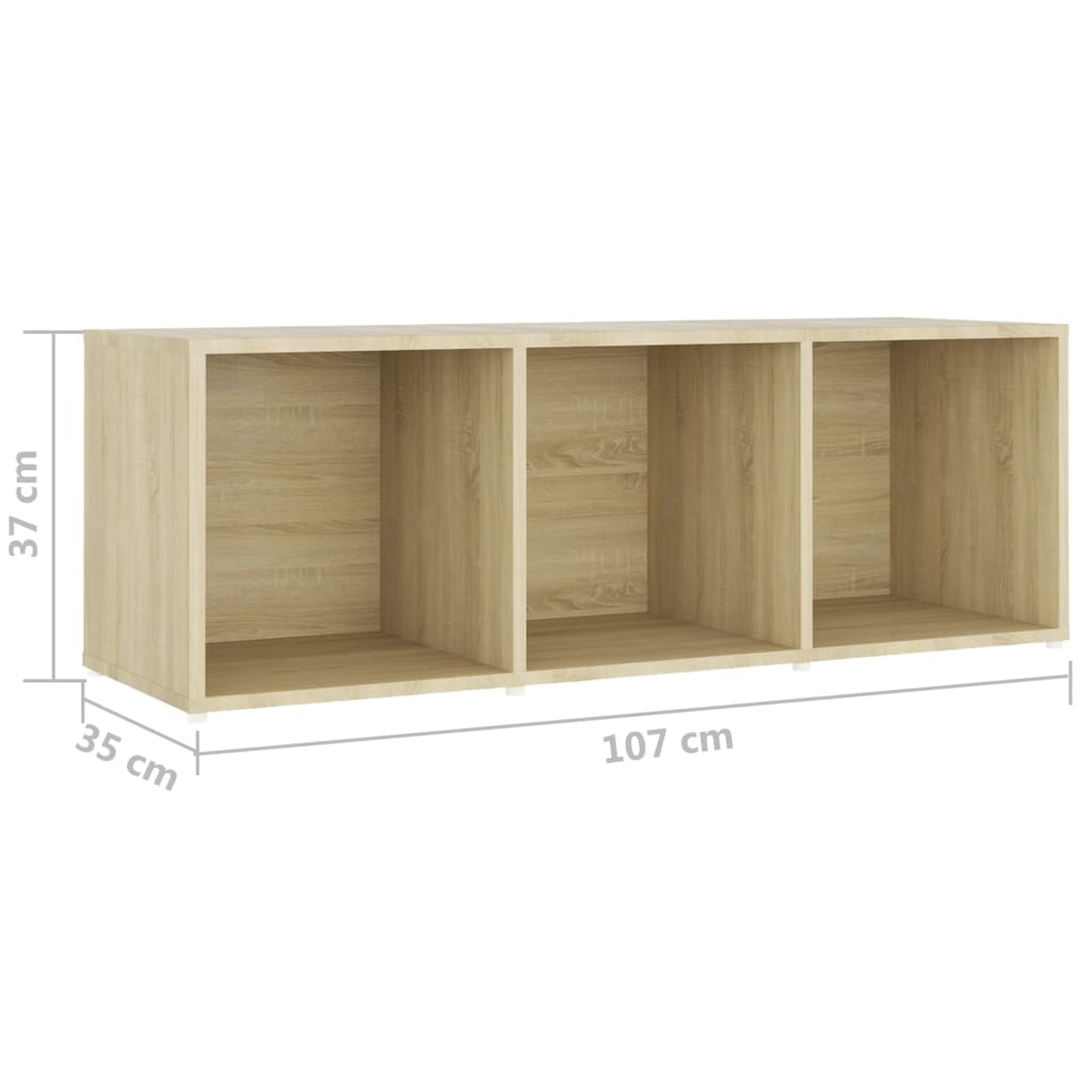 Set di mobili credenza TV soggiorno camera da letto 3 pezzi rovere sonoma legno ingegnerizzato marrone 02_0024623